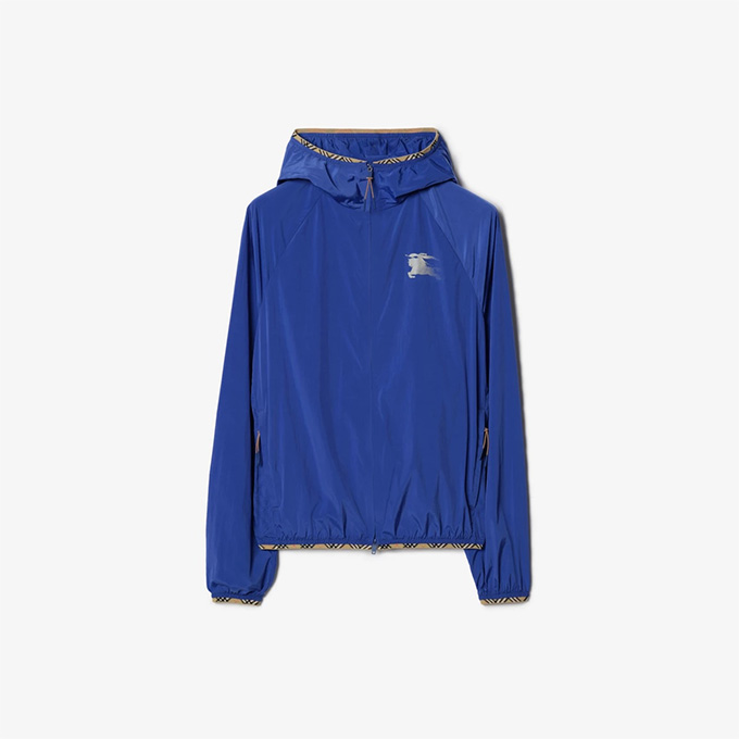 burberry lightweight functional nylon hooded zip up jacket
